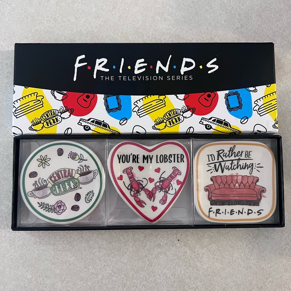 Friends Themed Mini Trinket Tray Set